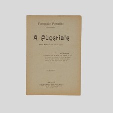 Copione Teatro Pasquale Ponzillo A Puceriale Napoli 1920 ca.