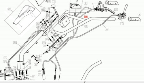 Cavo per motozappa nibbi - cavo,