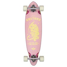 Longboard Skate Dusters California Culture Pink Yellow 33'' - Cruiser Skateboard