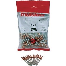 RIVETTO A STRAPPO RAME FRIULSIDER - MM 3,4X 9 CF=PZ 100
