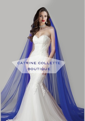 Velo sposa blu royal - blu,