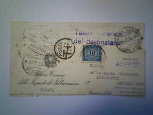 Piego viaggiato ufficio - viaggiato, "ufficio