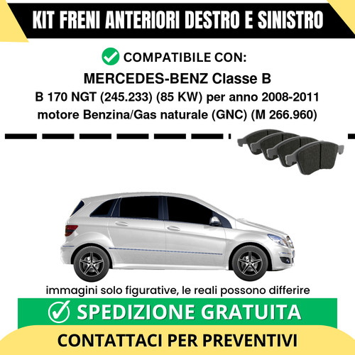 Pastiglie freno anteriori per - pastiglie,