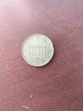 20 Centesimi 2002 GERMANIA. Moneta rara con errori dì conio,  da collezione.