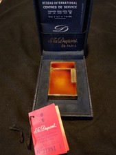 Accendino S.T. Dupont Ligne 1 Laque de Chine – rosso/ambra – con scatola