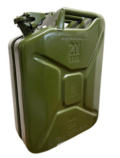 Org. BW Tanica Benzina Tanica Diesel Tanica Acqua 20L, Metallo - 2. Scelta!