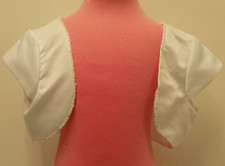 Bolero raso bianco bambina