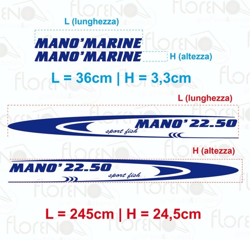 Adesivi manò marine 50 - adesivi,