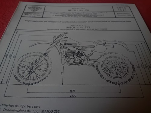 Moto maico 250 cross - tipo, 253