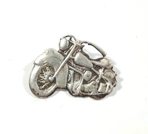 Ciondolo moto vintage argento