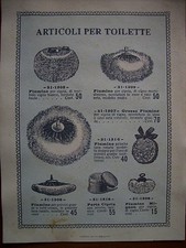 reclam  Articoli per toilette - primi del 900  - cartoncino pubblicitario