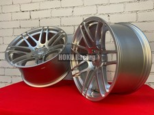 4 cerchi concavi 19" HAXER HX020 5X120 CSL SILVER per BMW E38 E39 E60 E65 E63