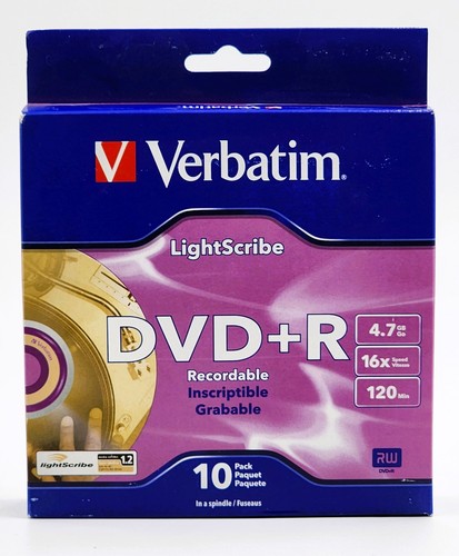 Verbatim lightscribe dvd - lightscribe, dvd+r