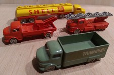 camion LEGO vintage anni 60, cisterna, gru, pompieri, transporter, mercedes