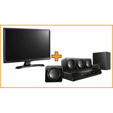 KIT TV LG 22" POLLICI FULL HD 22MT49VF  + PHILIPS DOLBY DIGITAL 5.1 DVD HOME CIN