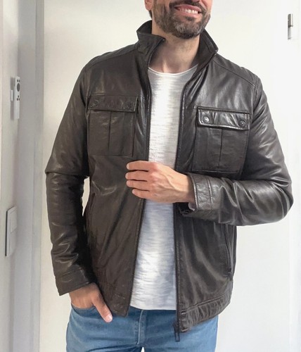 Pioneer giacca pelle uomo - pelle,