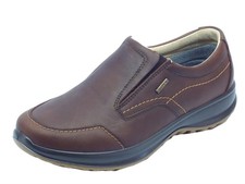 Grisport Scarpe Uomo in Pelle Wood Oliato, Gritex, Linea Active - 25G (Marrone)