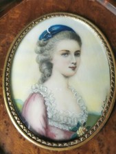 Antique Miniature Oil Painting