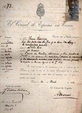 1921 Consolato Spagnolo in Torino - Passaporto  con foto