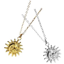 2 Pcs Ciondolo Collana Con Sole Di Fascino Collane Pendente Per Donne