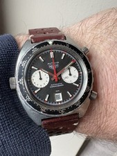 BELLISSIMO OROLOGIO CRONOGRAFO VINTAGE HEUER AUTAVIA 1173 V. Cal 12
