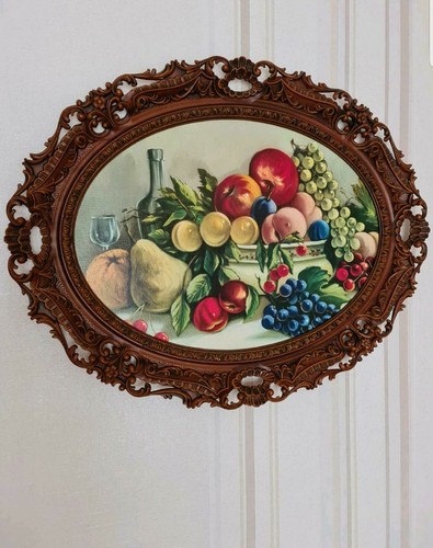 Antik oval wandbild - antik,