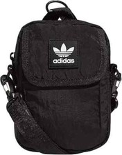 Borsa a tracolla Adidas Originals Unisex Originals National Festival - Nera NUOVA UK