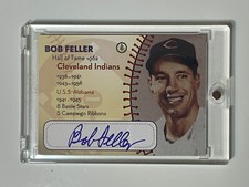 Sports Cards: On Card Auto, Bob Feller, Hall of Fame,  L&L Collectibles