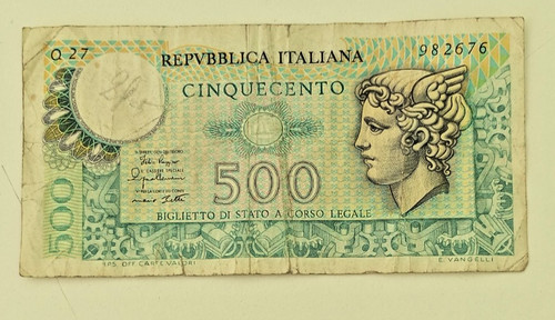 500 lire carta - 500,