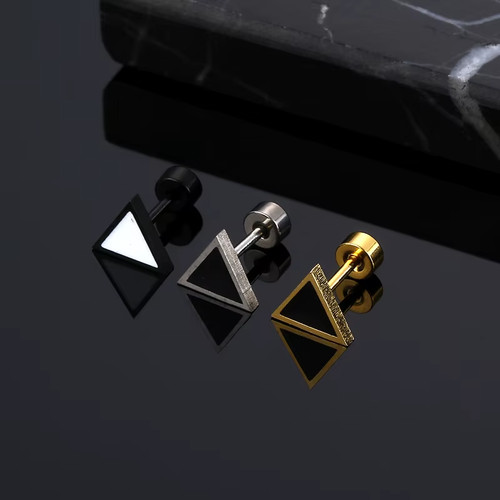 Orecchini perno triangolo - orecchini,