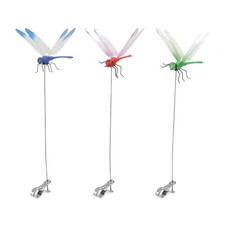 3Pcs Fake Dragonfly Rod Clip