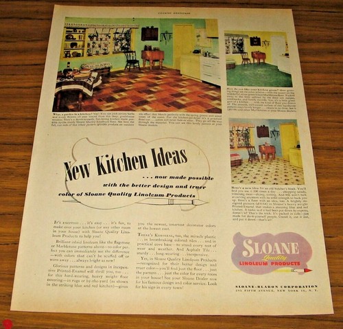 Pubblicità stampa 1948 sloane - stampa,