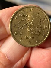  Moneta da 50 Centesimi di Euro Spagna 1999 Cervantes. - circolata - RARA