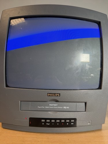 Philips crt vcr combo - tv,