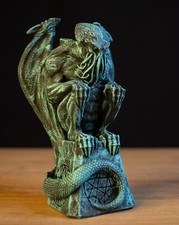 Statua del Richiamo di Cthulhu, resina 6 in statuine, busto di Cthulhu dipinto a mano