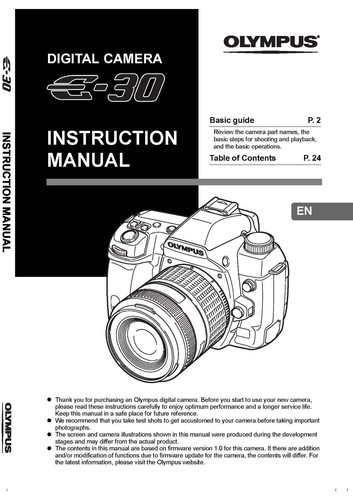 Olympus fotocamera - e-30,