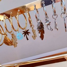 Orecchino hoops acciaio oro/argento B-STRONG ACCESSORIES  idee regalo