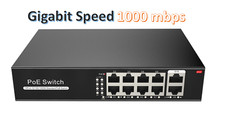 8 Port Gigabit PoE Switch +2