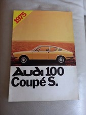 AUDI 100 COUPE' S DEPLIANT  1975