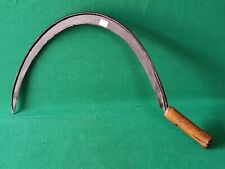 ANTICA GRANDE FALCE CONTADINA IN FERRO BATTUTO E FORGIATO PRIMI '900. CO32