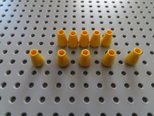 Lego 10 x Cono Cono 4589b 1x1 Tondo Giallo