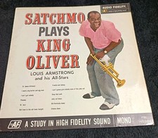 LOUIS ARMSTRONG satchmo plays king oliver (jazz) audio fidelity mono 1962