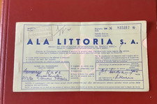 Aviazione biglietto ALA LITTORIA 