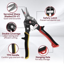 FRECCIA 8 Pollici Stagno Ceppi per Taglio Lamiera CR-V Acciaio Alta Leva Lavoro