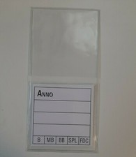 N.10 BUSTINE PORTA MONETE PLASTICA ECONOM DOPPIA TASCA CON SEGNA PREZZO  45x45mm