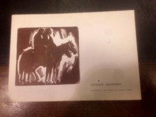  SARDEGNA - BIGLIETTO AUGURALE XILOGRAFIA STANIS DESSY CAVALIERI LOGUDORESI