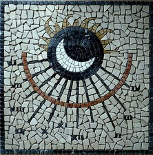 INGROSSO Medaglione Rosone MERIDIANA Mosaico Marmo 60 o 66 cm a scelta!