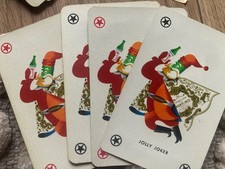 Armando Testa carte 1953 Modiano con 4 jolly pubblicità Punt e Mes Carpano