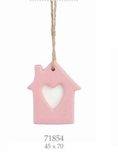 6 PEZZI Casa Casetta ROSA con