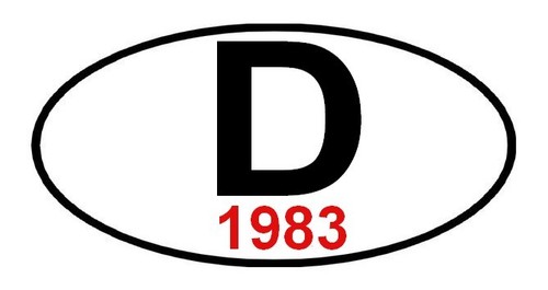 Adhésif 1983 sticker kleber - adhésif,